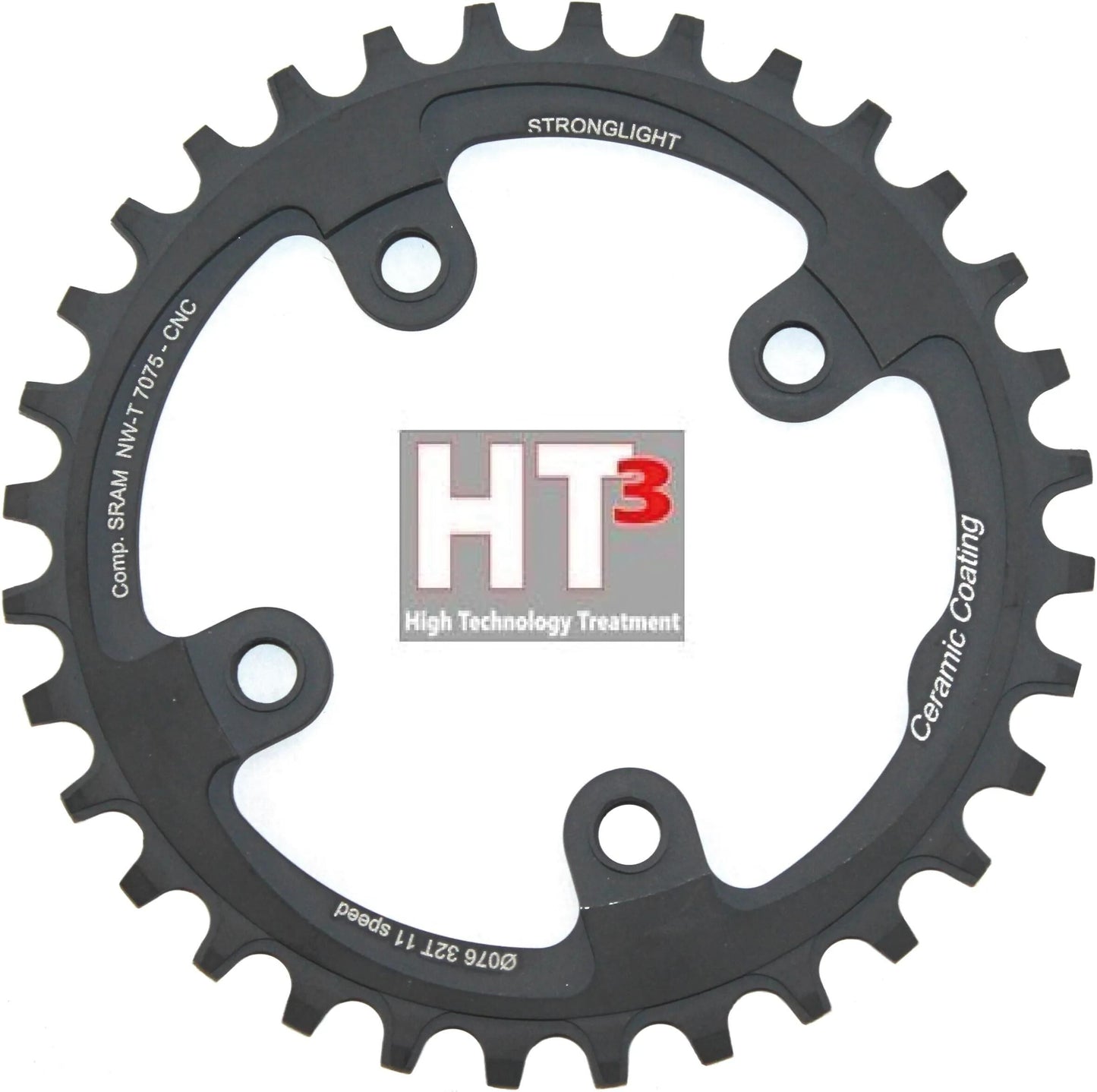 Stronglight kettingblad ht3 chain ring strongl. ht3 32t inner alu black