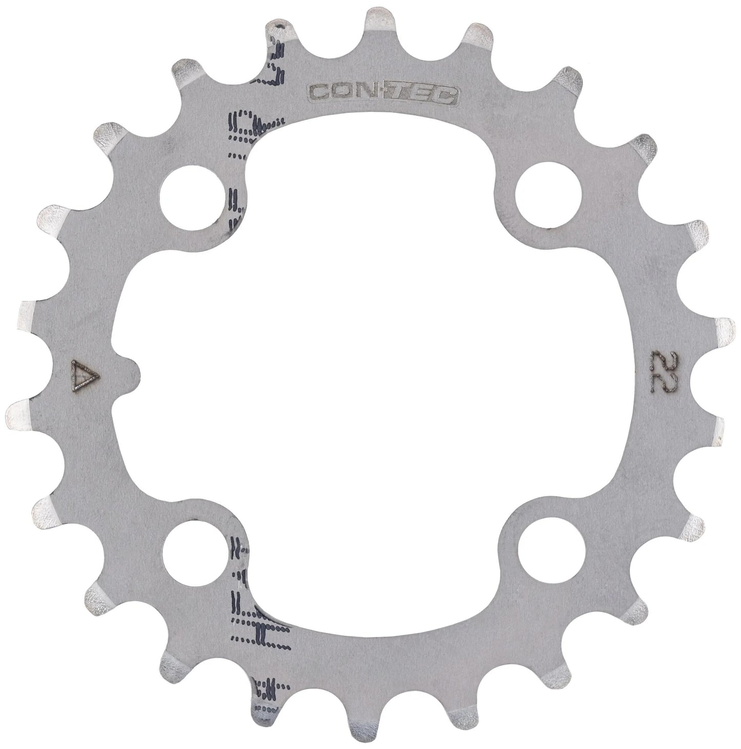 Anillo de cadena contec ct c.drive 22t 64 mm de plata
