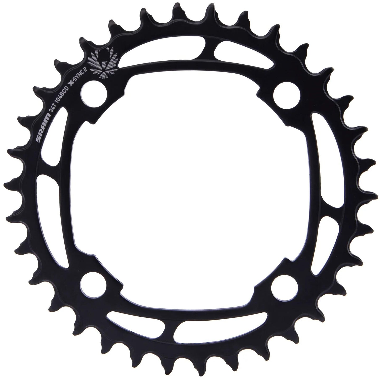 Anillo de la cadena sram sync 34t acero