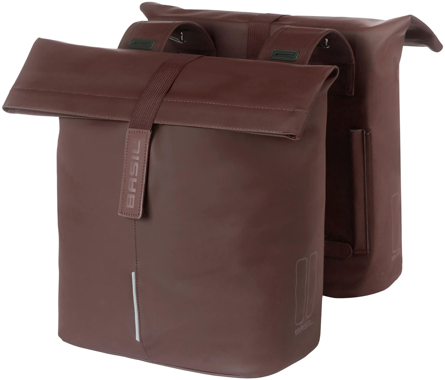Basil Tas City Double Vegan Pelle | Marrone arrosto