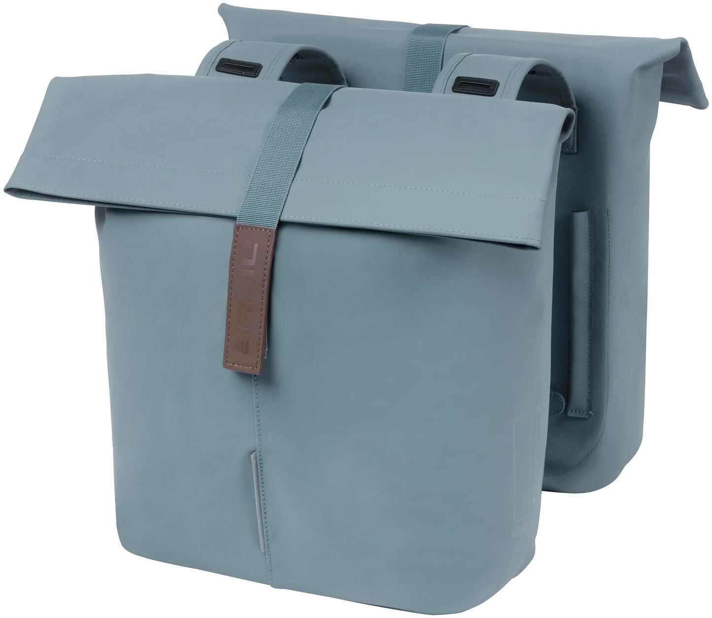 Basil Tas City Double Vegan Pelle | Grafite Blue