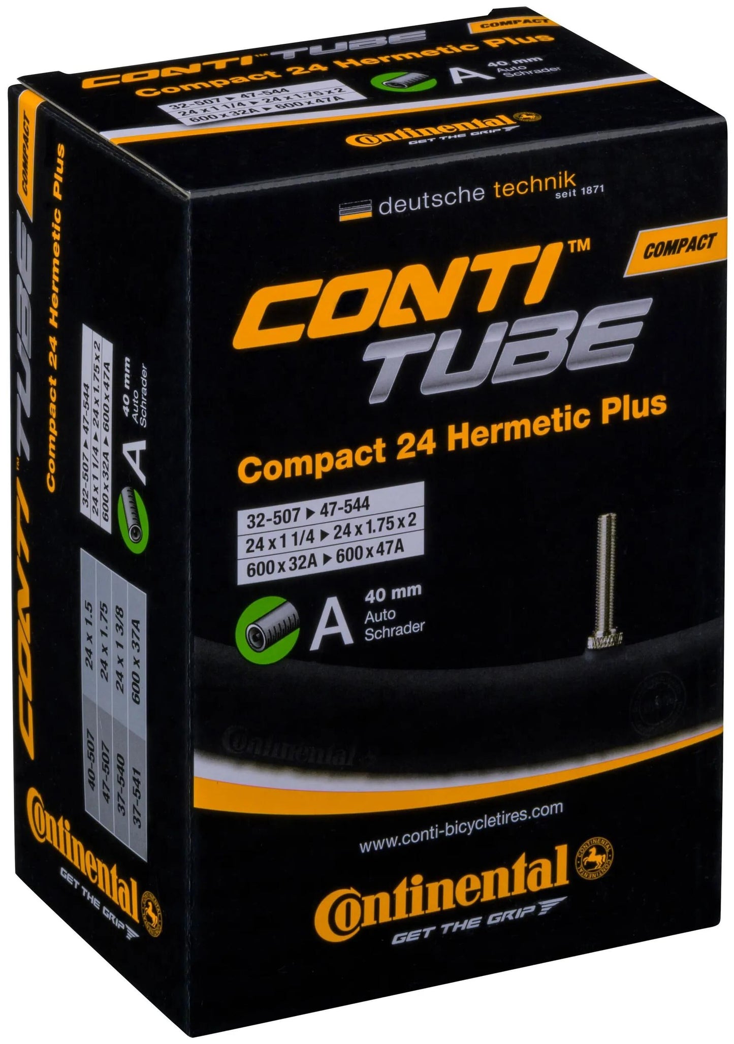 Continental Tube Conti Compact 24 Wide Herm.Plus AV 40mm