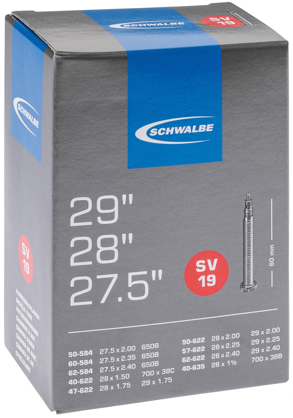 Schwalbe BNB SV19 27.5 x 2.00 29 x 2.40 FV 60 mm