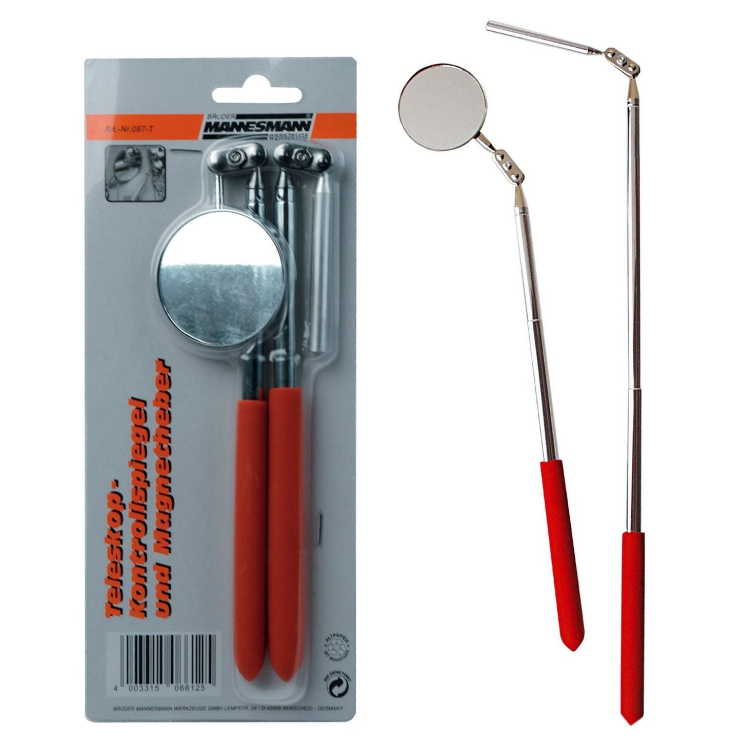 Brüder Mannesmann Specchio per telescopio e supporto magnetico (hobby) - 087-t
