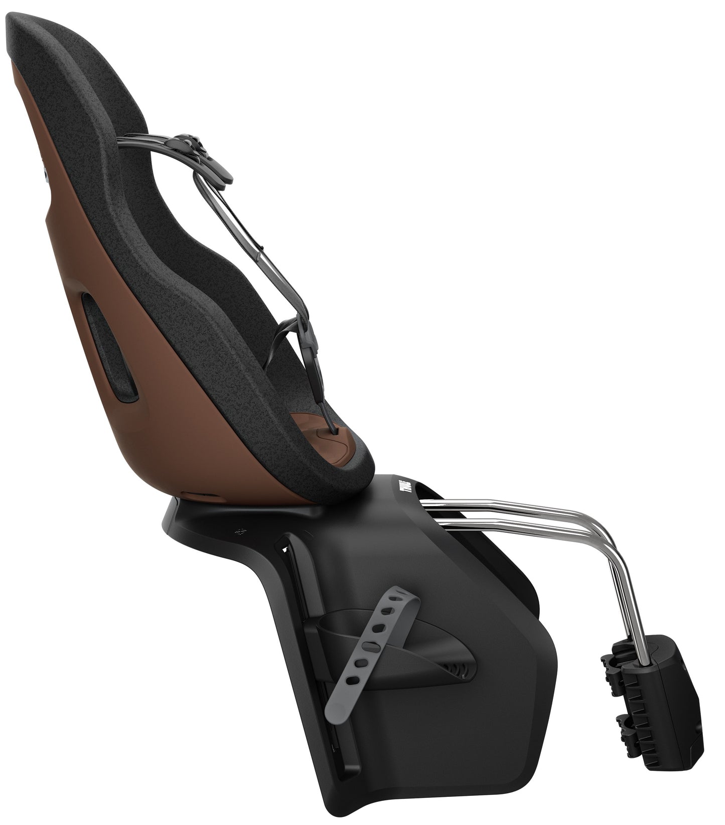 Asiento infantil Thule detrás de Yepp Nexxt 2 Maxi para confirmación de marco de chocolate marrón