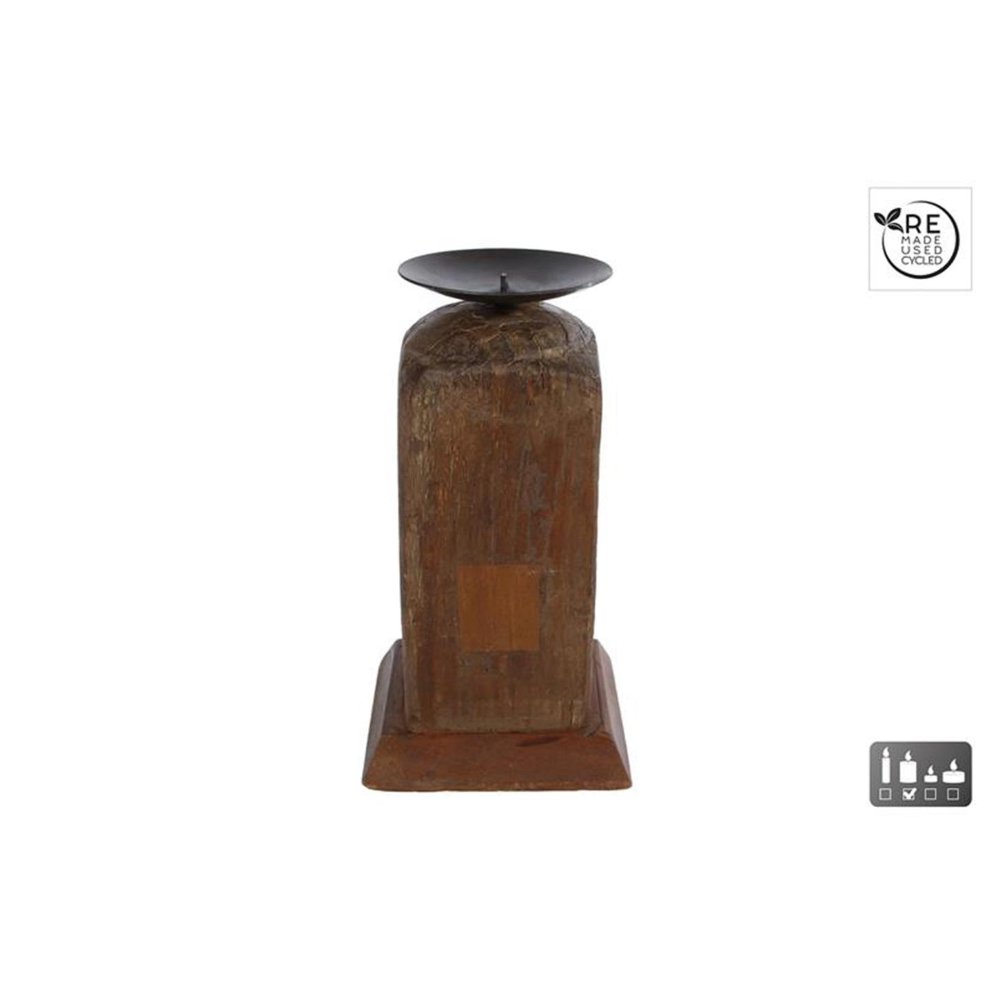 Cosydecor candelabro raymond madera natural