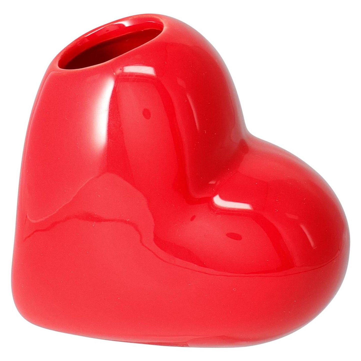 Jarrón de decoración para el hogar corazón rojo 12 cm