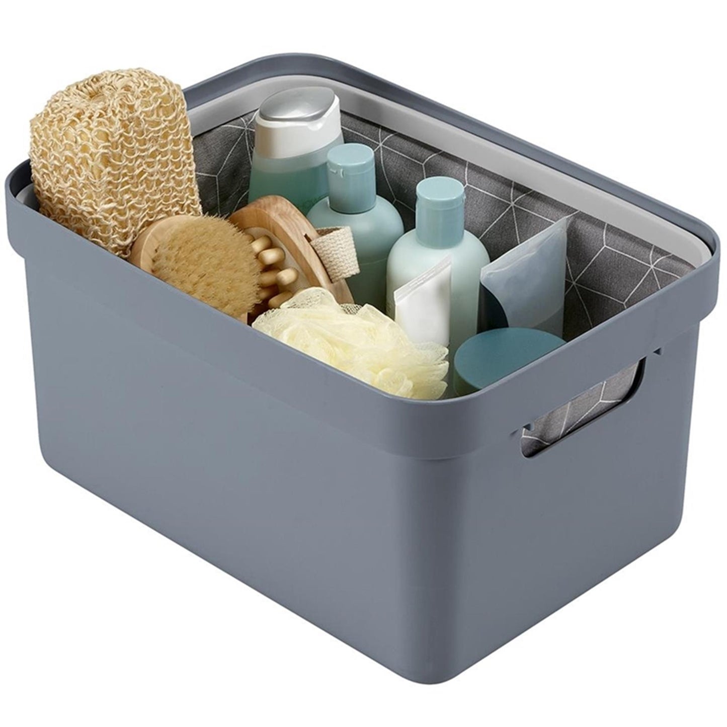 Scatola portaoggetti Sunware sigma home 13l blu-grigio