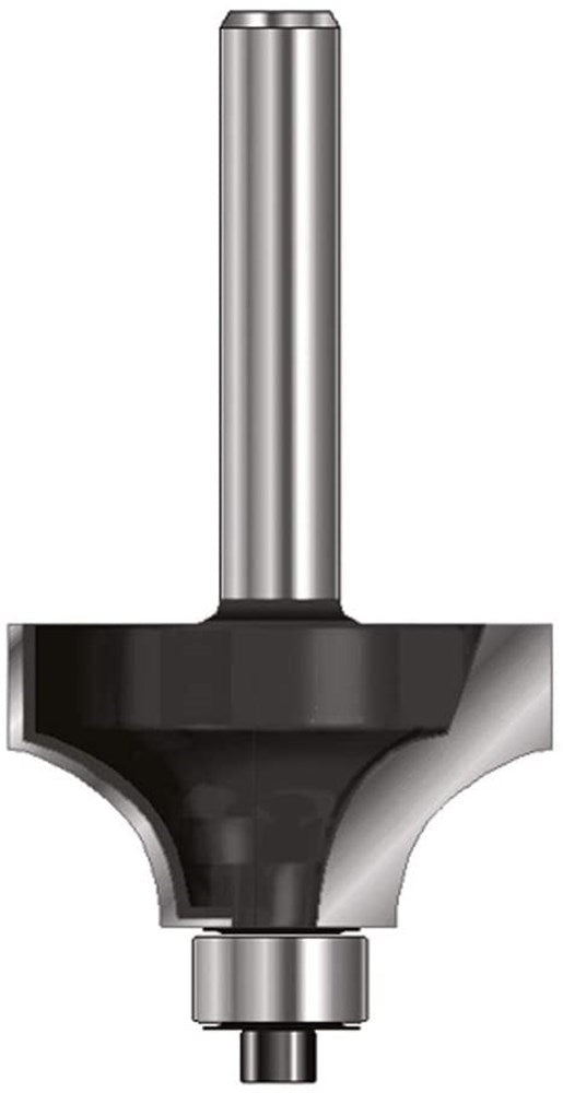 Fresa ent de cuarto de círculo hm r2 con rodamiento, vástago 8mm - 7909800