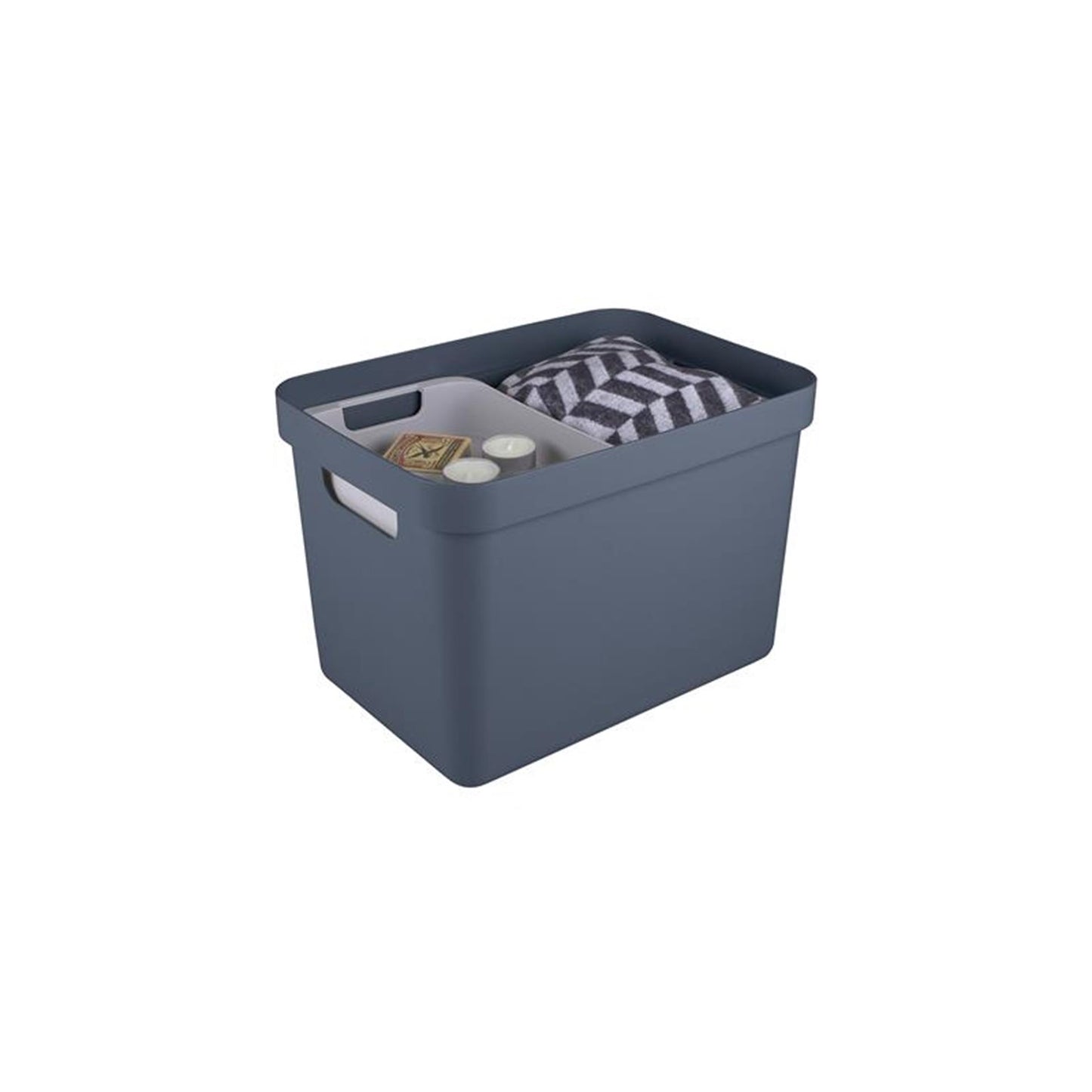 Scatola portaoggetti Sunware sigma home 18l blu-grigio