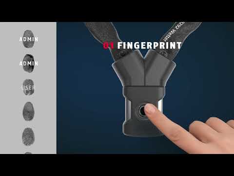 ABUS catena Lock Yardo Yardo Impronta 7807FP 110 Nero