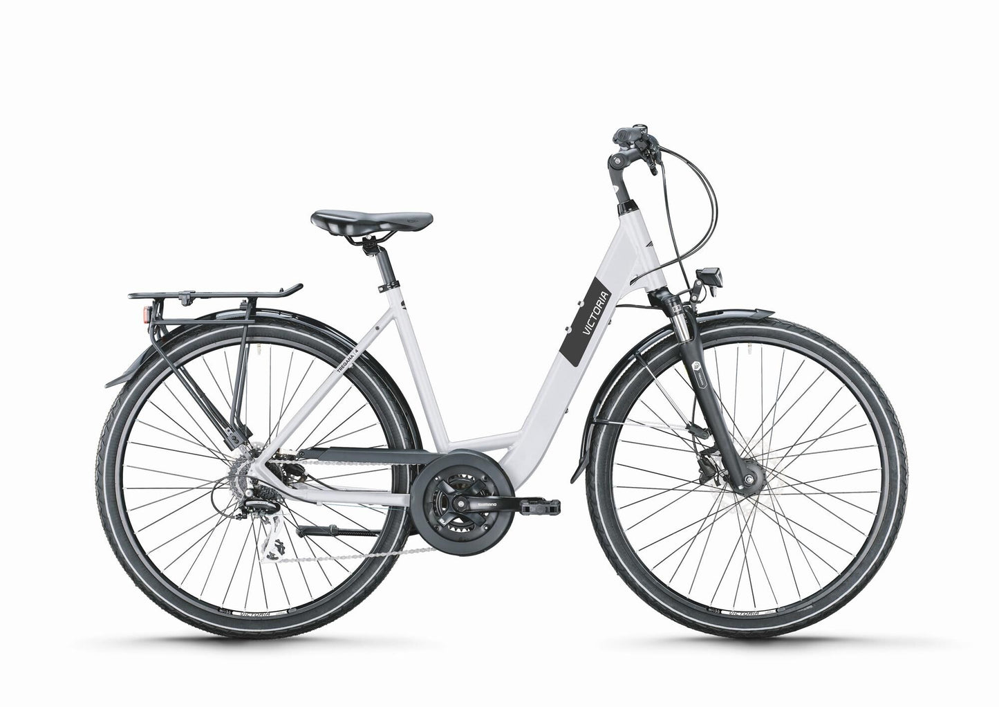 Victoria bici da trekking treqana 4 mod. 24 bike vict.treqana 4 28 46 wave 24sp magic white