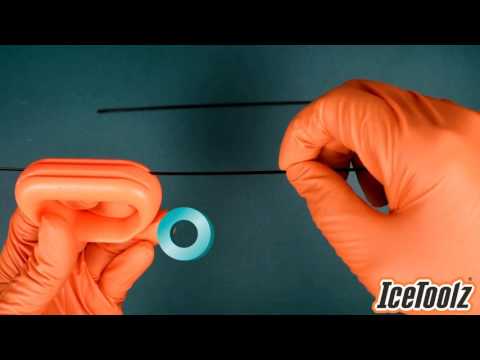 Titular de radios ICETOOLZ 12T4 para sujetar radios planos de 0.9 y 2.0 mm