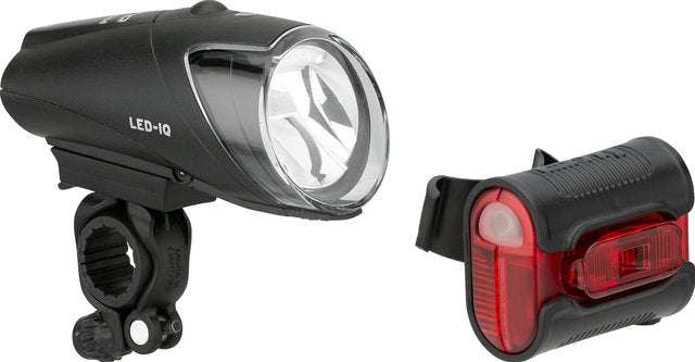 Busch Muller Lighting Set Busch und Müller Ixon IQ Premium 80 Lux + Ixblack Senso Black