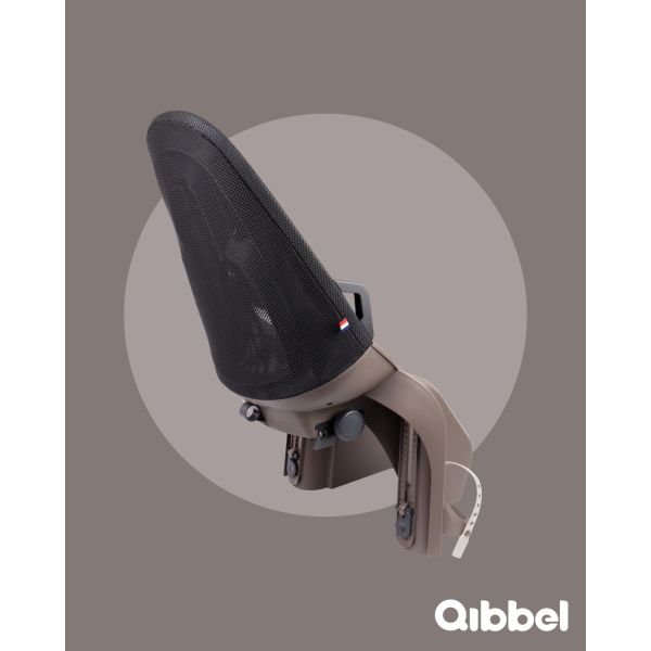 Qibbel achterzitje air frame zwart lichtbruin