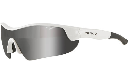 Trivio - fietsbril vento nova wit lens zwart mirror