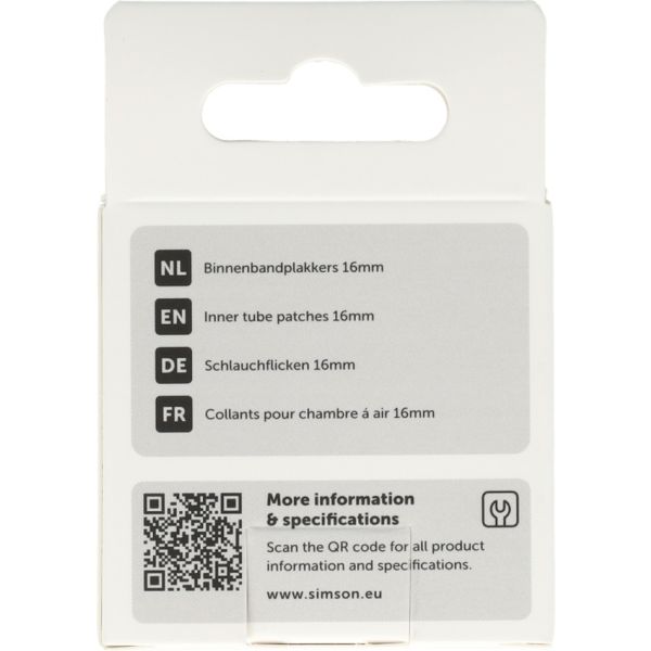 Patch per camera d'aria Simson 16mm (8pz)