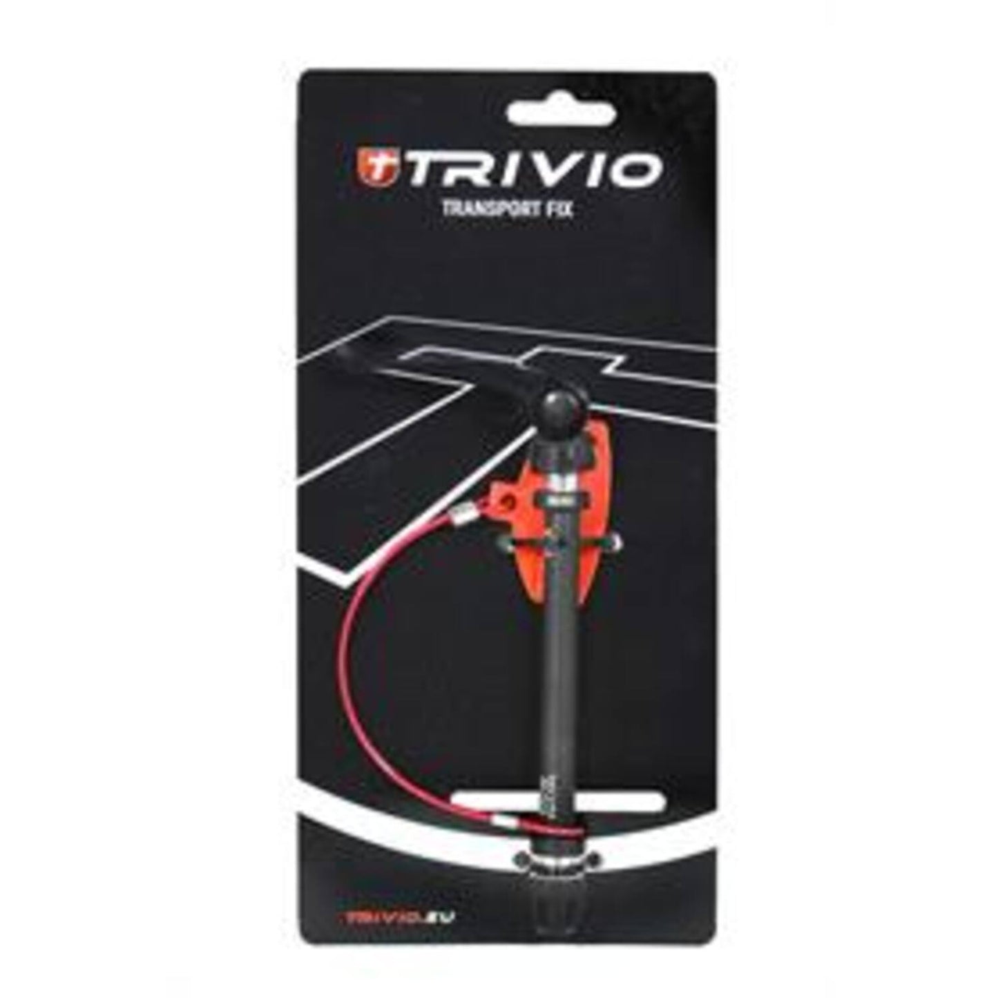 Trivio - trasporto attrezzi bicicletta ruota anteriore fissa 100mm con pattino