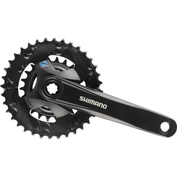 Shimano bannscet 2x 7 8 velocidad fc-m315-2 con brazo de manivela de 175 mm 36 x 22t negro