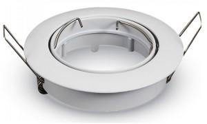 Faretto da incasso V-tac orientabile 50mm tondo bianco 5013312