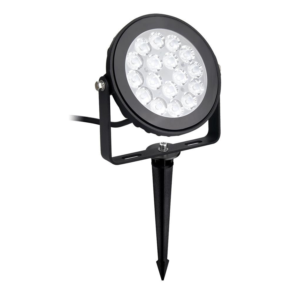 Mi-light faretto da giardino led rgb-cct ip65 9w led nero rotondo0255