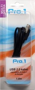 Cavo USB Enzo pro-1 a-maschio -> a-femmina 1,8 metri 9280220