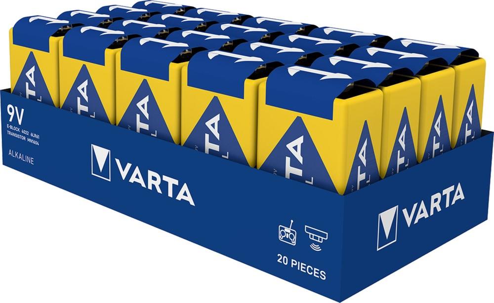 Pila alcalina varta industrial pro y bandeja 9v(20) - 3015383