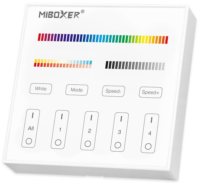 Interruptor de superficie inalámbrico mi-light rgb-cct 2,4g led0202