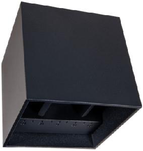 Lampada da parete Enzo 6w | condotto | alluminio | quadrato | nero | 2700k - 5082010