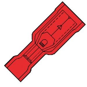 Enzo capocorda tondo femmina ISO rosso 4mm - 4433070