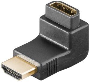 Enzo Adaptador HDMI ángulo recto 90 grados dorado 7580695