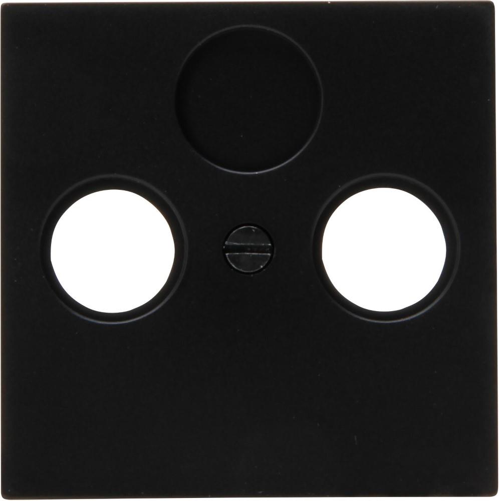 Placca di copertura Kopp hk07 nero opaco puro per coassiale - 4624540
