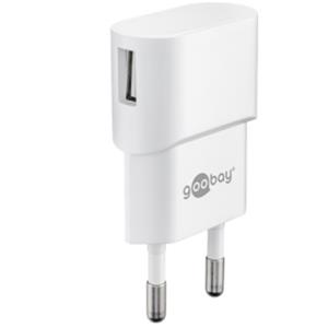 Cargador USB Goobay acodado 1a blanco - 9550110