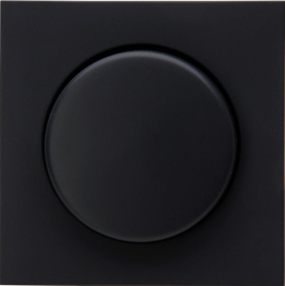 Kopp hk07 placa de cubierta negro mate puro + atenuador de botón - 4624530