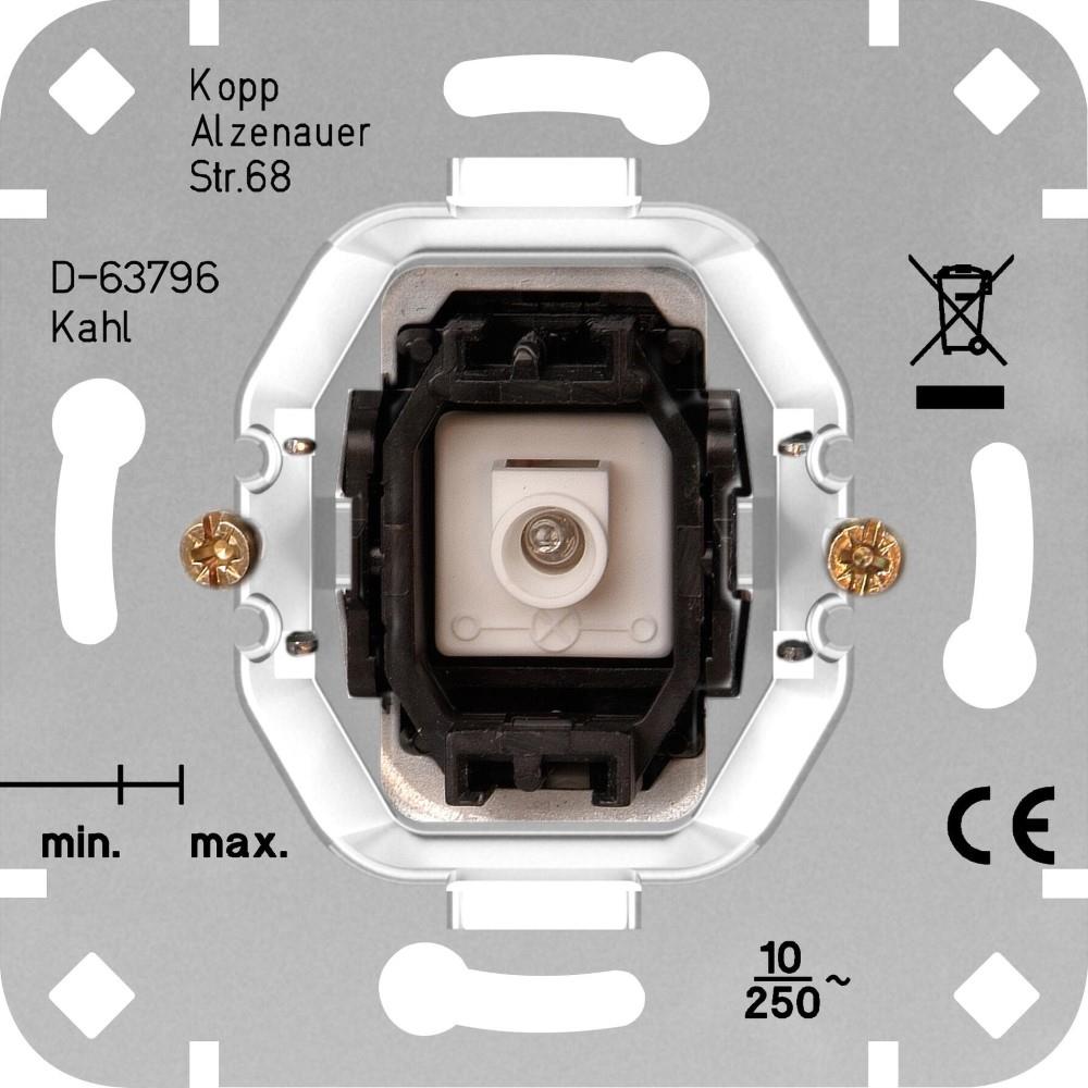 Lampada di controllo cambio interruttore integrata Kopp