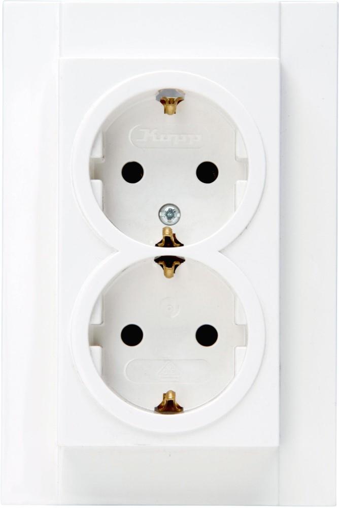 Kopp hk07 enchufe empotrado blanco puro mate ra doble - 4624120