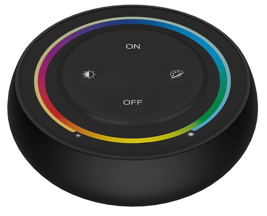 Mando a distancia miboxer rgb-cct 2.4g 1 zona redondo negro - led0234