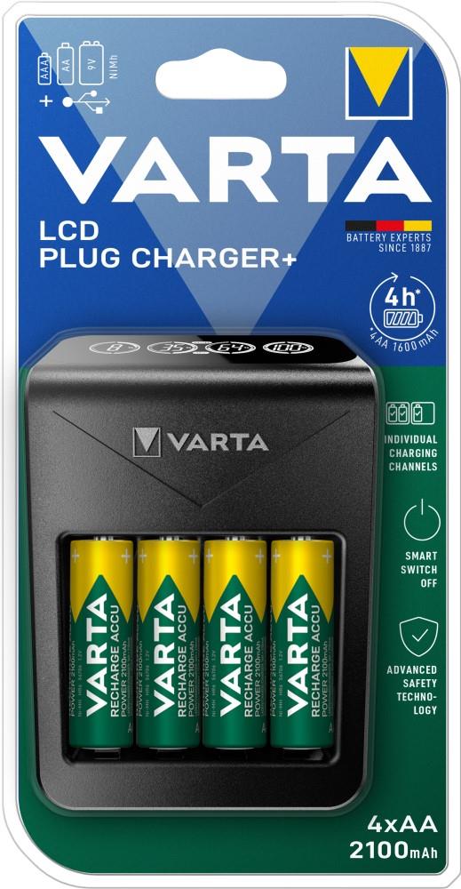 Cargador de batería LCD Varta LCD con batería AA 4x2100ma - 3512391