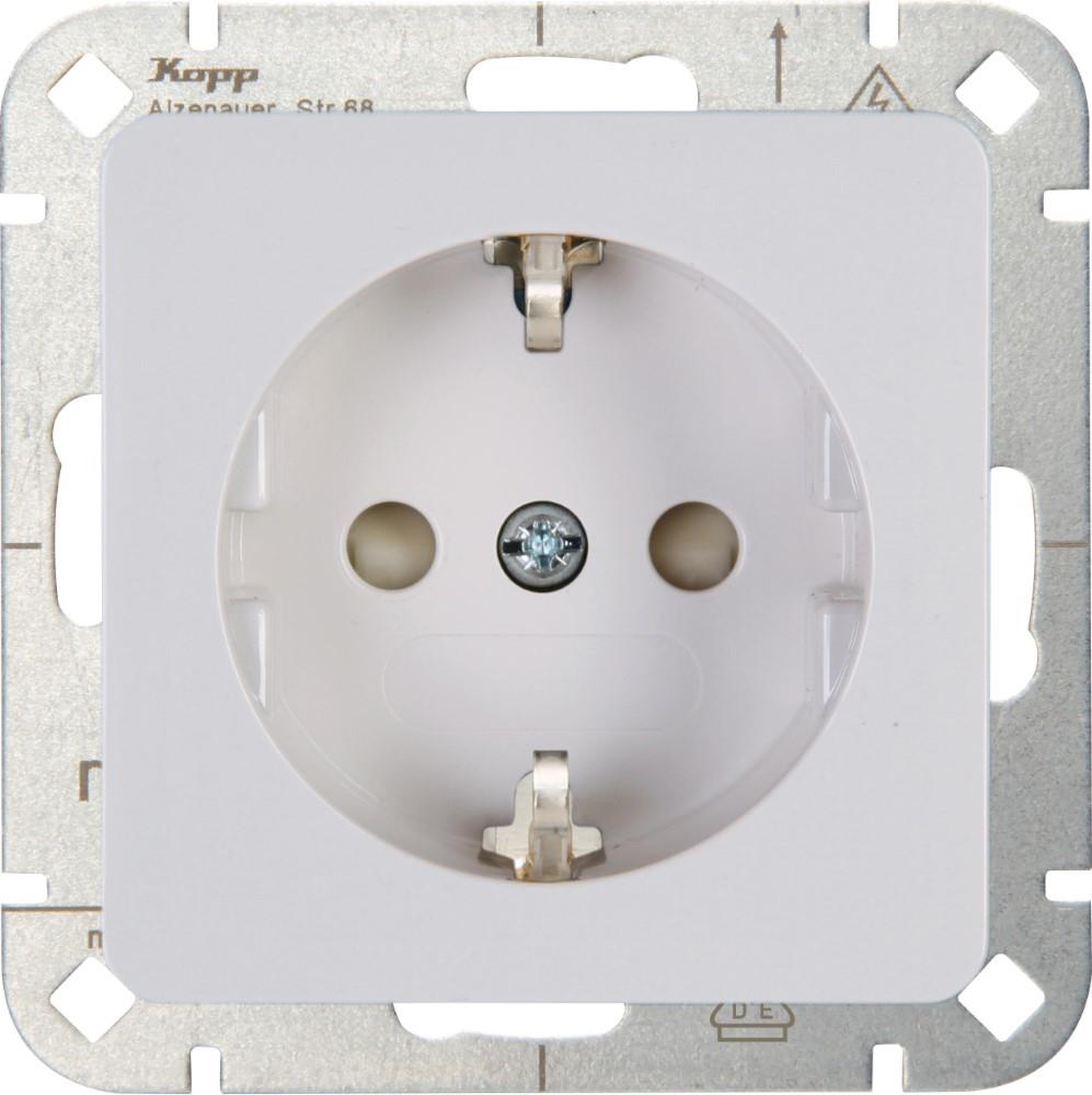Enzo kopp hk02 blanco enchufe empotrado ra con protección infantil. 4621110