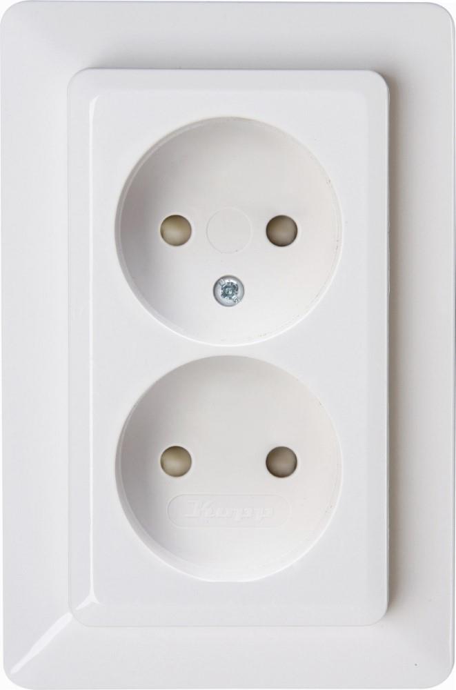 Kopp hk02 enchufe empotrado doble blanco