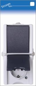 Interruttore combinato RA verticale Kopp swd a montaggio superficiale - 6628200
