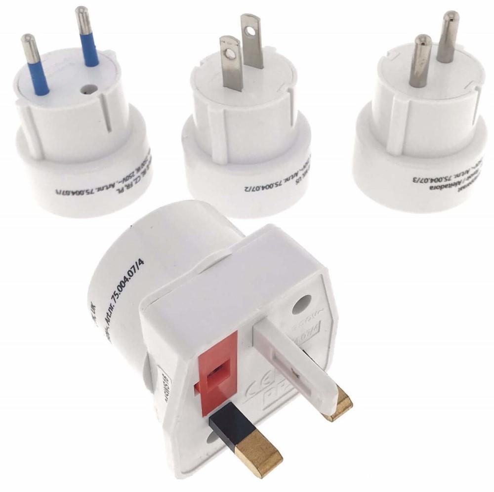 Set tappi da viaggio Enzo modello tower 4 pezzi universale bianco 6254025