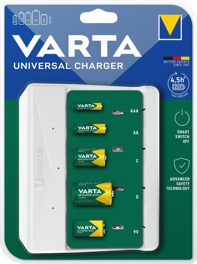 Caricabatterie Varta universale - senza batterie - 3512397