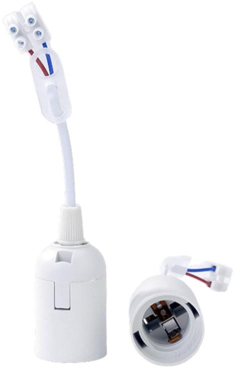 Portalampada Thorgeon e27 bianco - attacco mobile - 6042640