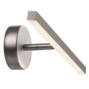 Nordlux Aplique LED IP S13 acero cepillado 5,3W 3000K IP44 - 4801190