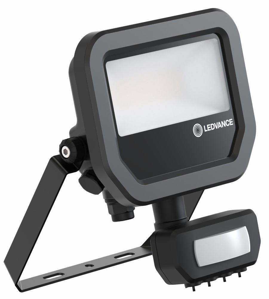 Lampada da cantiere Ledvance LED 10w 4000k nera + sensore - 5017551