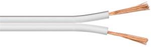 Cable de altavoz Enzo 2 x 0,75 qmm blanco - 1394527