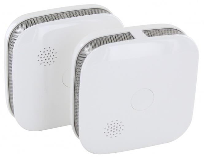 Mini detector de humo óptico Enzo se puede conectar | + batería de litio | 5 años | ampolla(2) - 7900508
