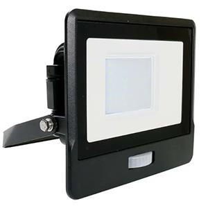 Lampada da costruzione a LED | 30w| 6500k | ip65 | con sensore | corpo nero