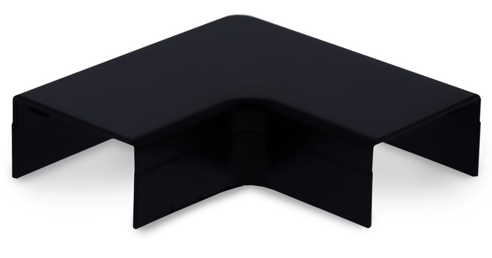 Canalit system25 codo plano con pieza inferior 25x13mm negro - 4745705